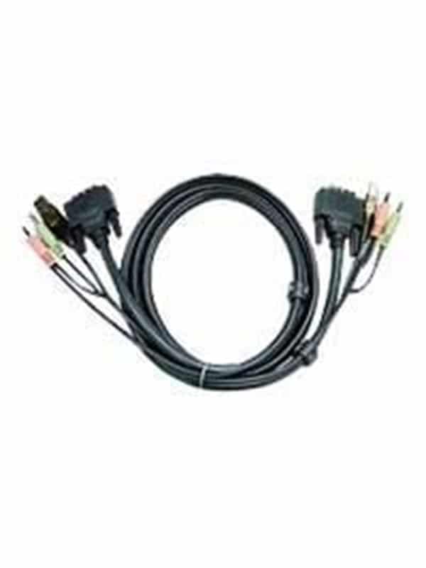 ATEN 2L-7D03U 3M KVM kabel DVI USB kabel