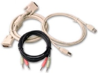 Avocent SwitchView Kabelsæt, 1,8 m, DVI, USB-B, Jack