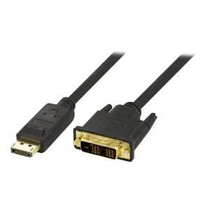 DELTACO DisplayPort til DVI-D Single Link monitork