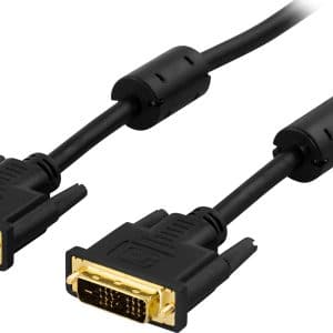 DVI-D Single Link kabel - Guldbelagte kontakter - 3m - Sort