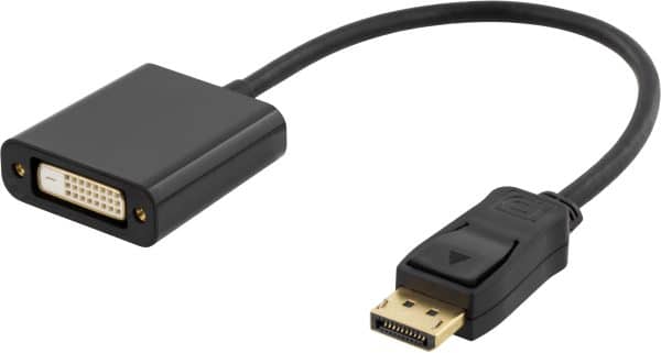 DisplayPort til DVI-D adapter kabel 0.20 m - Livstidsgaranti