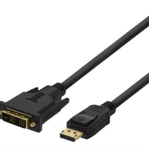 Displayport til DVI-D kabel - guldbelagte connectors - 2m