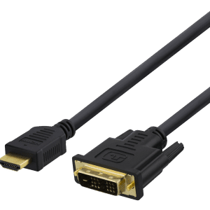 HDMI til DVI kabel - Fuld HD - 2m - Livstidsgaranti