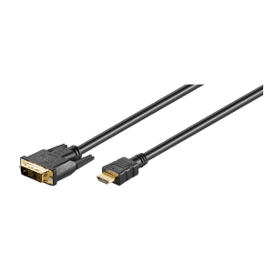 High Grade DVI-D - HDMI kabel - Guldbelagt - 1 m