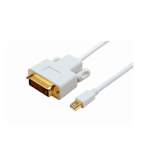 Mini Displayport til DVI kabel - 1080p@60Hz - Hvid - 1 m
