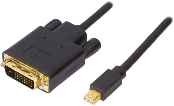 mini DisplayPort til DVI-D kabel - 2m - Livstidsgaranti