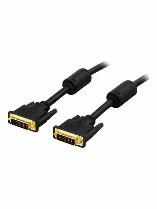 DELTACO DVI Monitor Cable Dual Link 1m