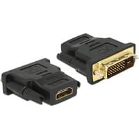 65466 kabel kønsskifter DVI 24+1 HDMI Sort, Adapter