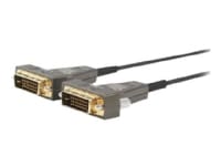 MicroConnect Premium - DVI-kabel - dobbeltlink - DVI-D (han) til DVI-D (han) - 20 m - tommelskruer, aktiv, 4K30 Hz support - sort