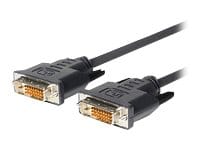 VivoLink Pro - DVI-kabel - DVI-D (han) til DVI-D (han) - 1 m - tommelskruer - sort