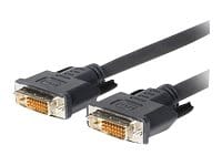 VivoLink Pro - DVI-kabel - DVI-D (han) til DVI-D (han) - 10 m - formet, tommelskruer - sort