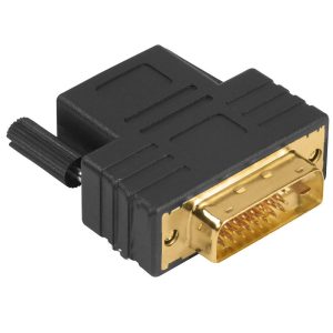 HAMA Adapter DVI-D (Han) / HDMI (Hun) - Guldbelagt