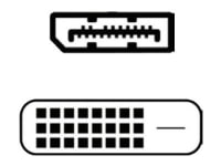 Fujitsu - DisplayPort kabel - DisplayPort (han) til DVI (hun) - 40 cm - sort - for Celsius J550 ESPRIMO D7010, D7011, D9010, D9011, G9010, P558, Q95