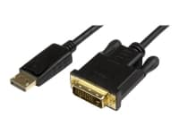 StarTech.com DisplayPort to DVI Converter Cable - DP to DVI Adapter - 3ft - 1920x1200 (DP2DVI2MM3) - Display kabel - DisplayPort (han) til DVI-D (han) - 91.4 cm - sort - for P/N: DK30CH2DEP, DK30CH2DEPUE