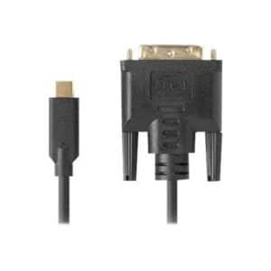 - Unknown - video adapter cable - 24 pin USB-C to DVI-D - 0.5 m