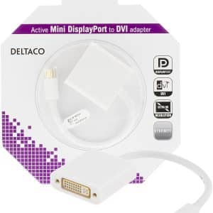Mini Displayport til DVI Adapterkabel - 4K Ultra HD - Guldbelagt - 0.20 m