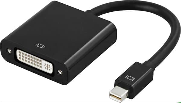 Mini Displayport til DVI-D Adapterkabel - Sort