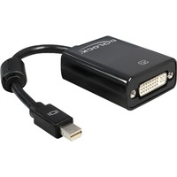 Adapter mini Displayport 0,18 m DVI-I Sort