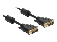 Delock - DVI-kabel - DVI-D (han) til DVI-D (han) - 1 m - sort