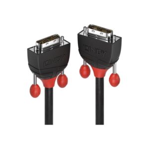 Lindy Black Line - DVI cable - DVI-D to DVI-D - 3 m